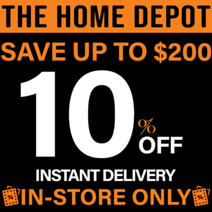 Home Depot 10% off Coupon