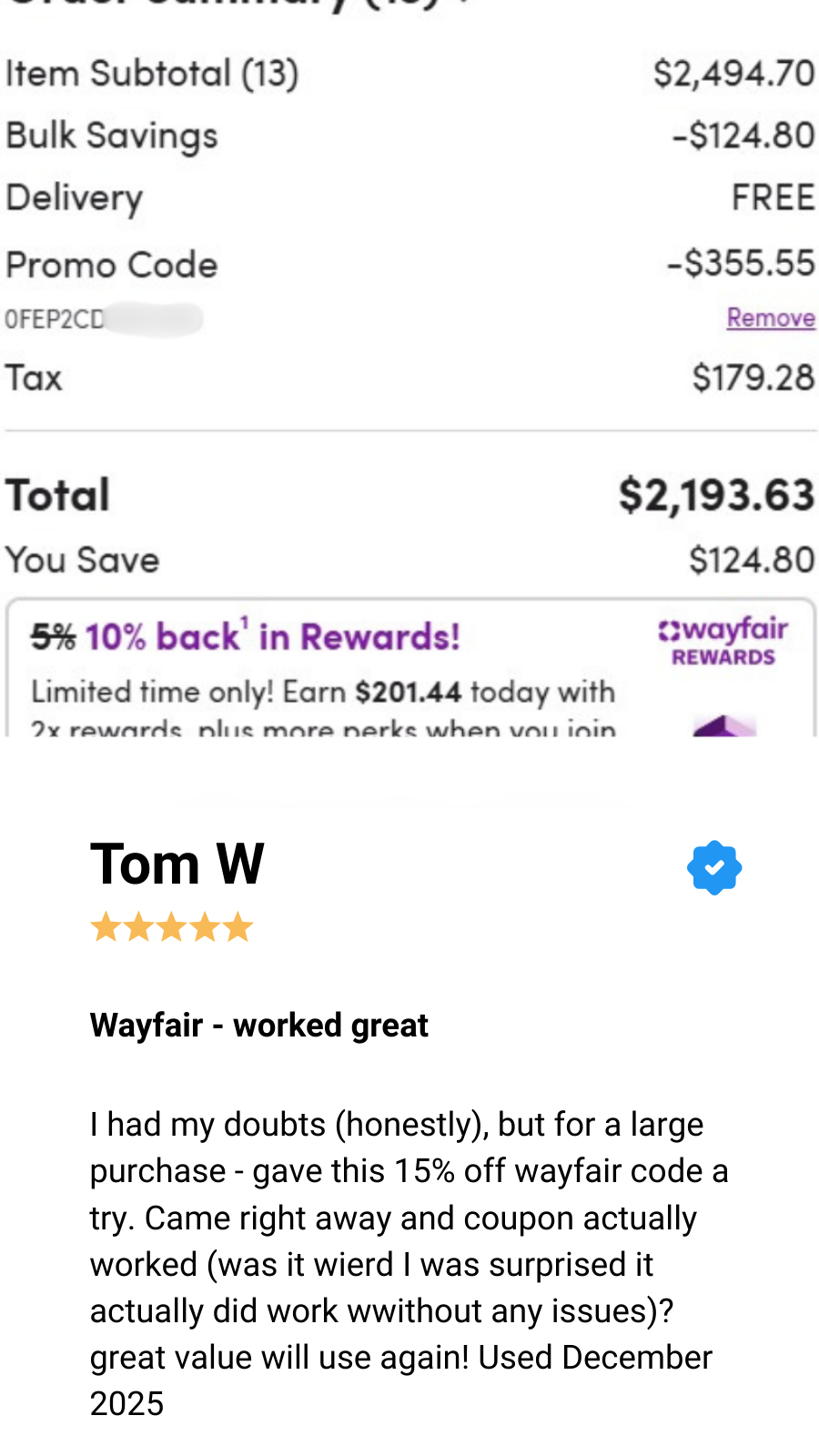 Wayfair review