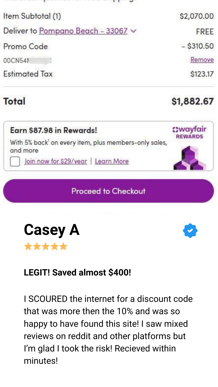 15% off coupon promo code for Wayfair Guaranteed to work